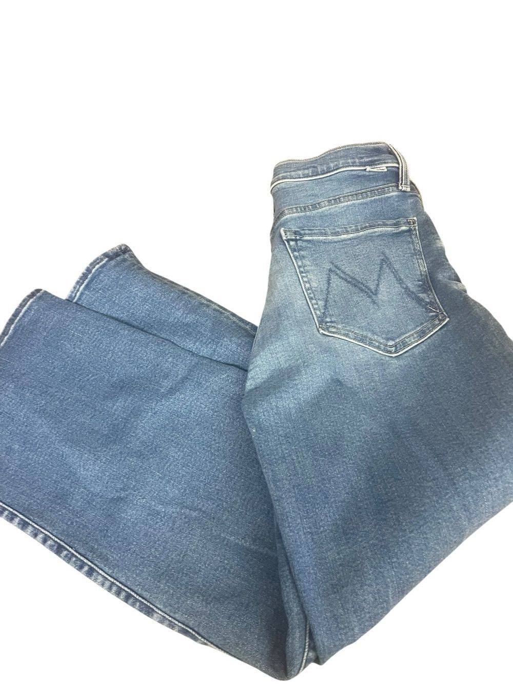 Mother Classic Medium Wash Jeans with Back Pocket Stitching sz 28